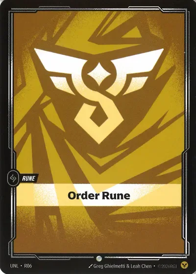 Order Rune — UNL-R06