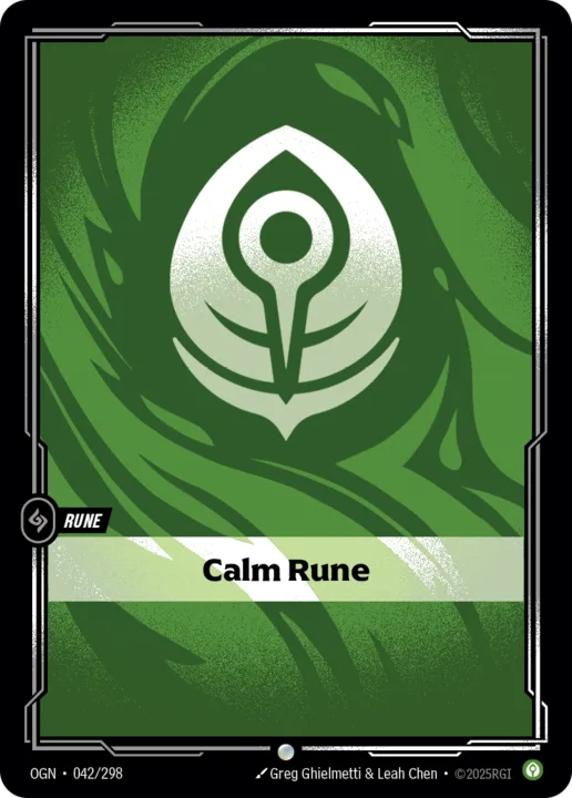Riftbound Rune: Calm Rune.